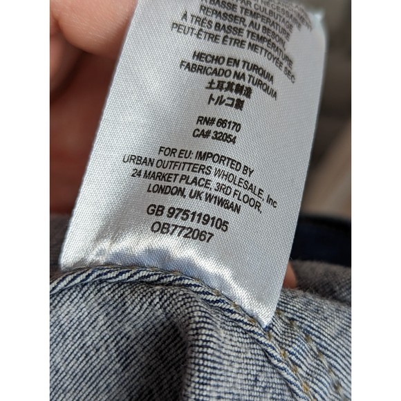 FREE PEOPLE Y2K 90s Women's Femme Corset High Waisted Stretch Denim Skirt Size 4 - Picture 7 of 8